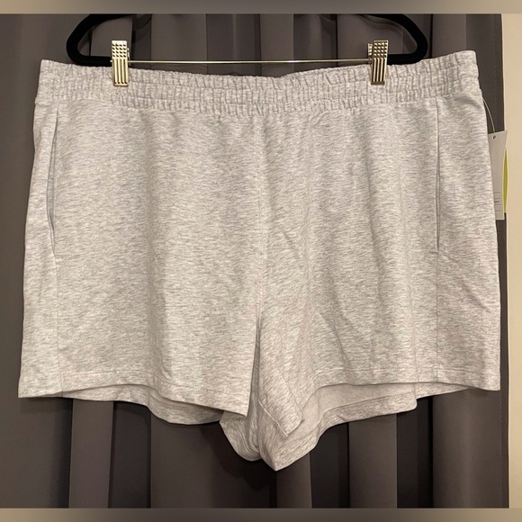 all in motion Pants - All In Motion High Rise French Terry Shorts Plus Size XXL Gray